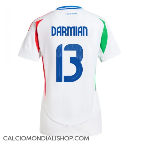 Maglie da calcio Italia Matteo Darmian #13 Seconda Maglia Femminile Europei 2024 Manica Corta